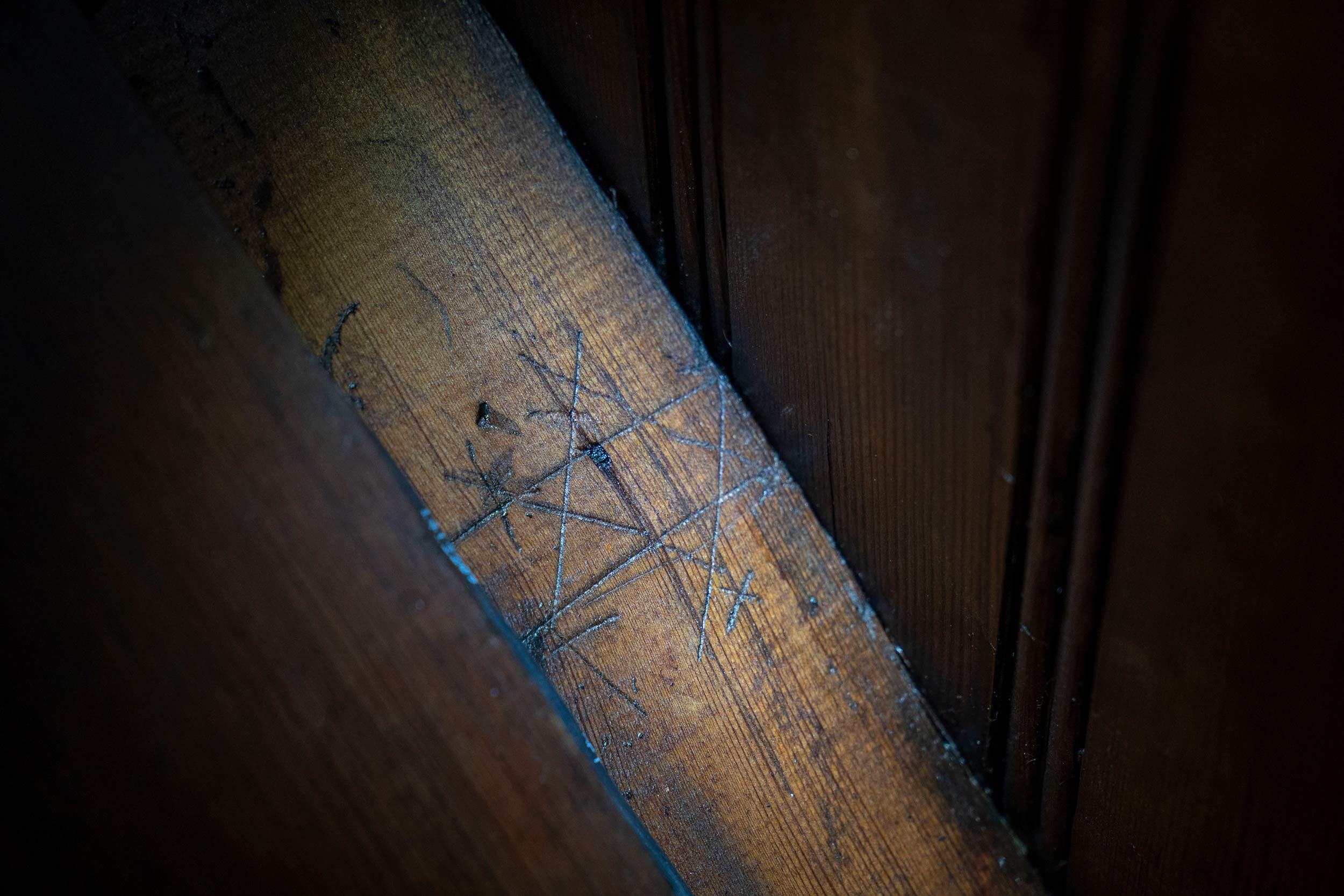 Weird symbol carved in the chapel