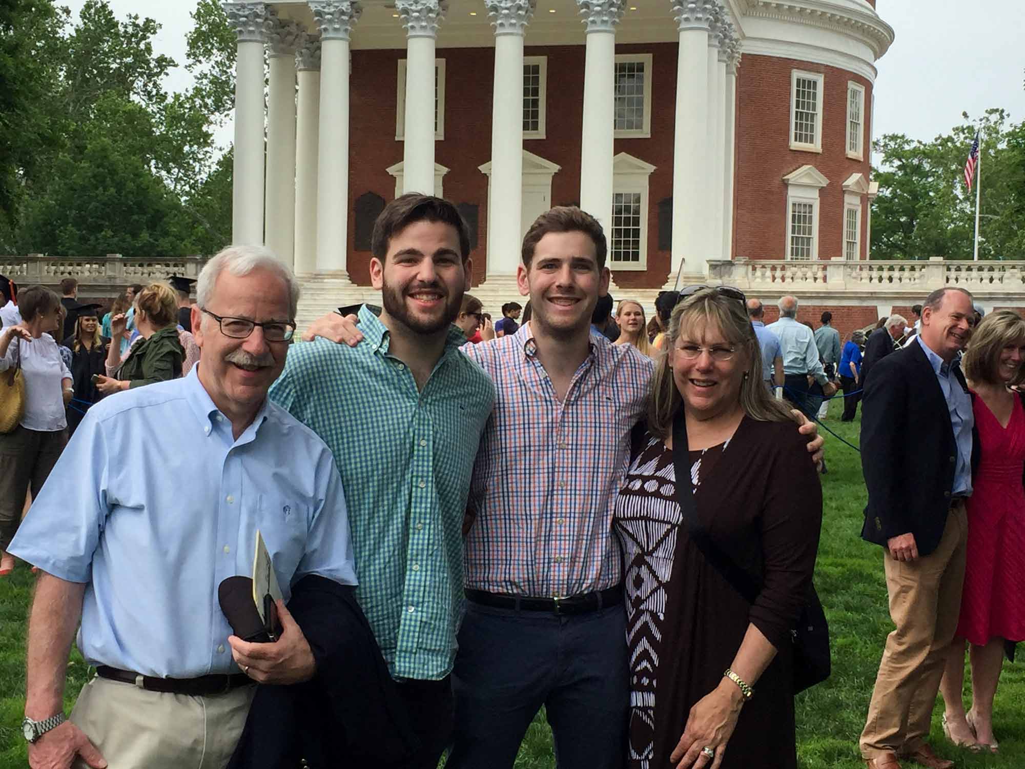 Max and family at graduation 
