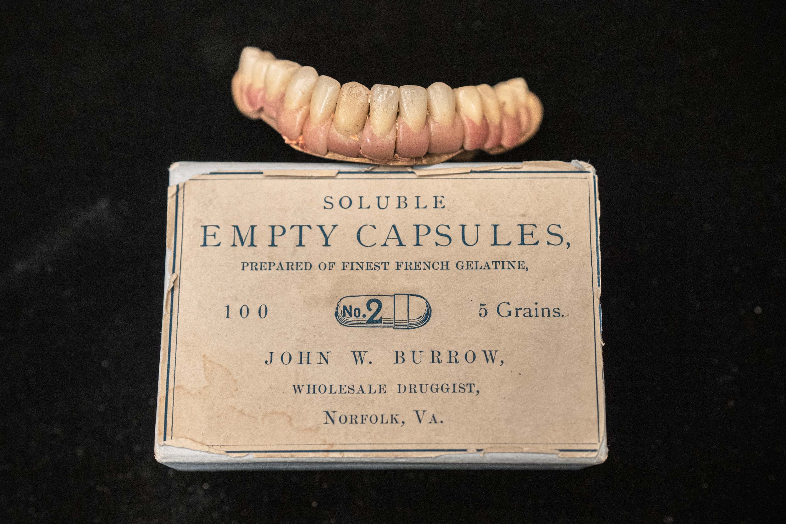 a set of human dentures