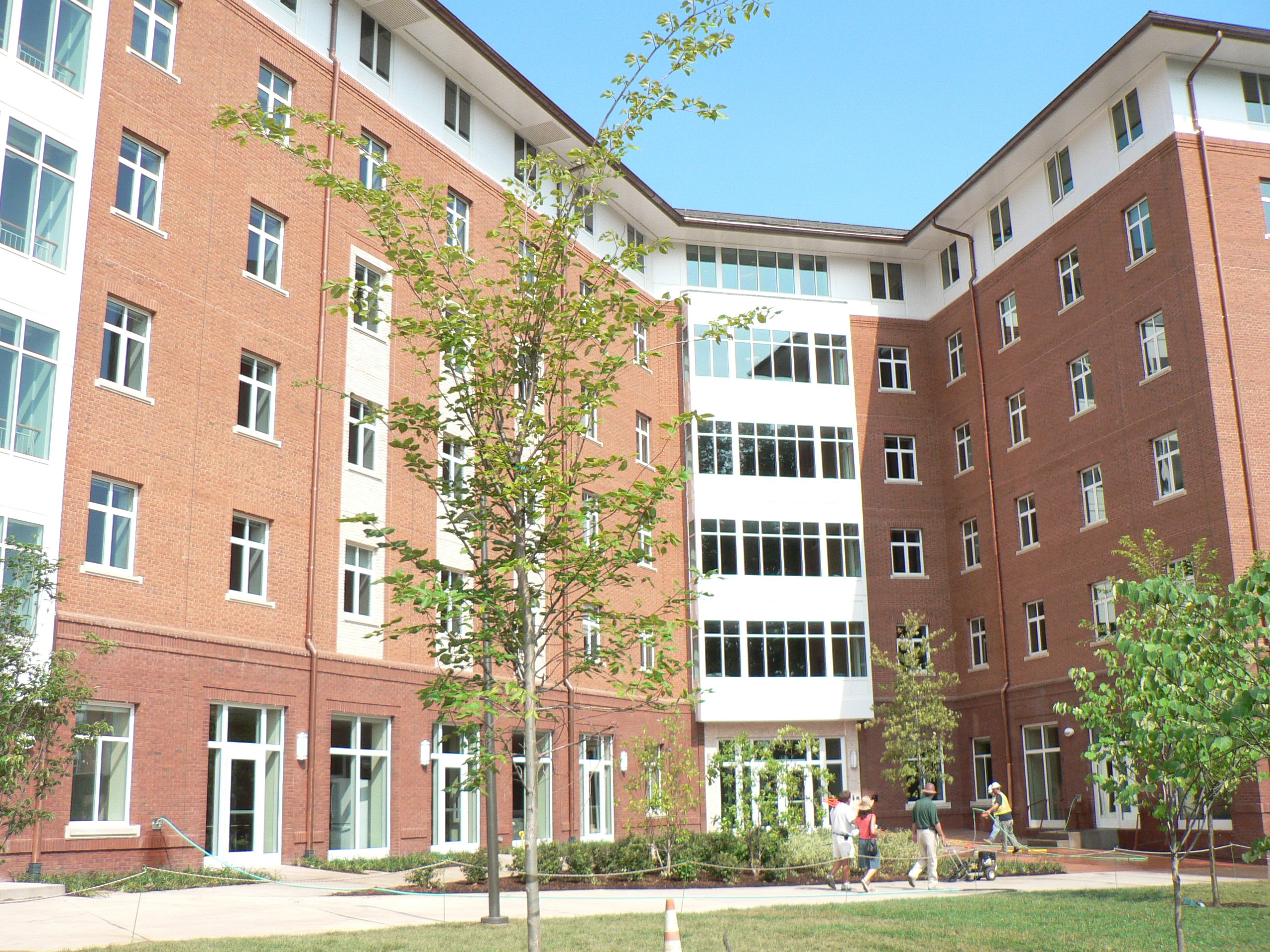 Digital rendering of the 6 story Residence hall