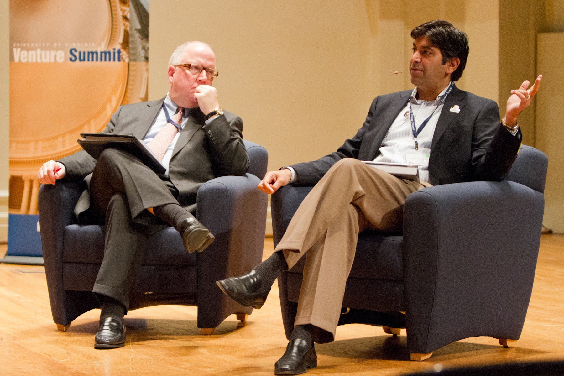Mark Crowell, and Aneesh Chopra talk during a panel discussion