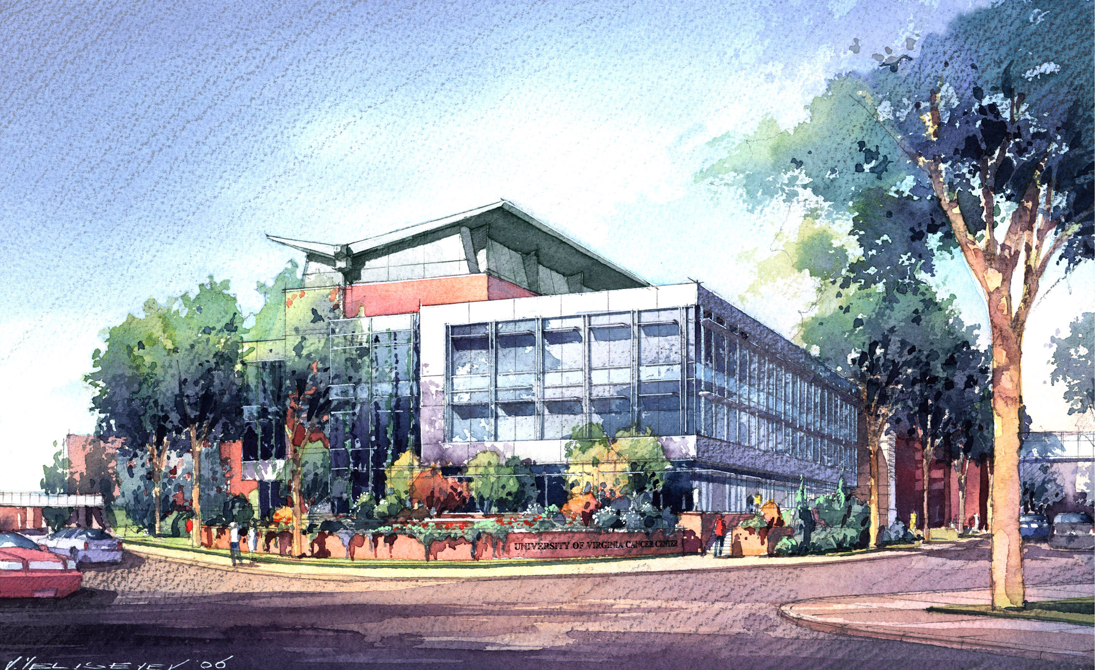 Digital Rendering of the Emily Couric Clinical Cancer Center