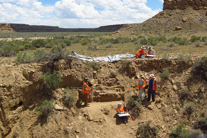 Chaco Canyon archaeology dig