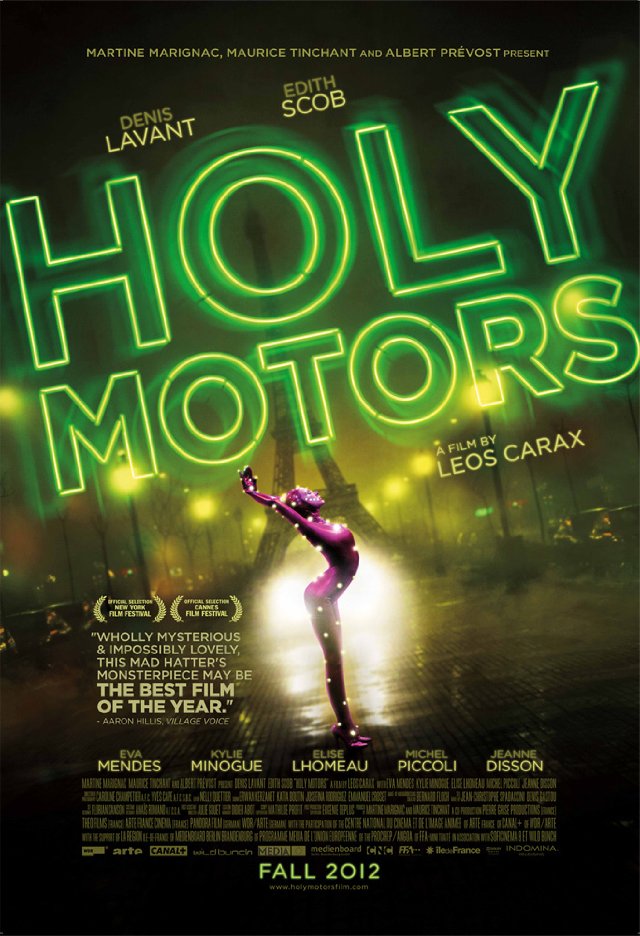 Movie poster reads: Holy Motors a film by Leos Carax