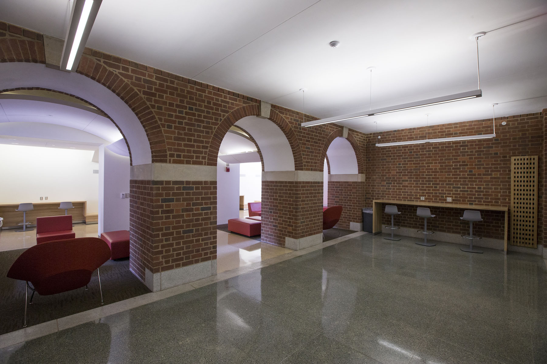 Brick arches in New Cabell Hall