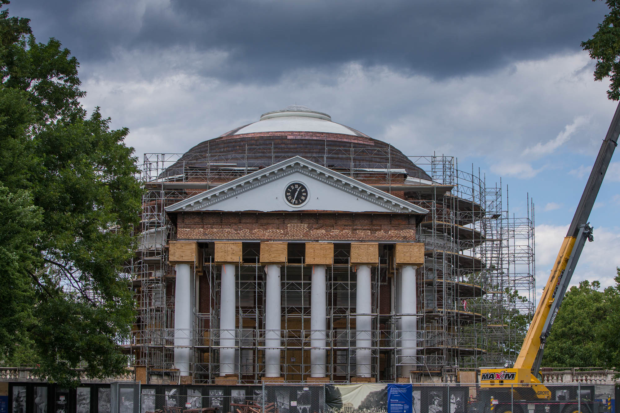 The Rotunda Surrounded by scaffolding