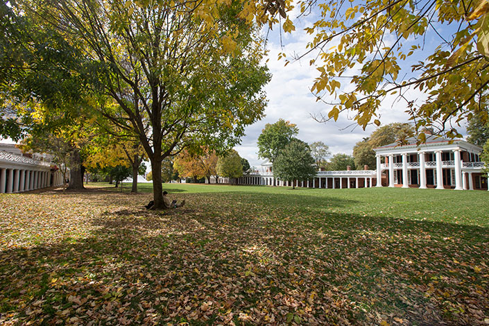 The pavilion in the fall