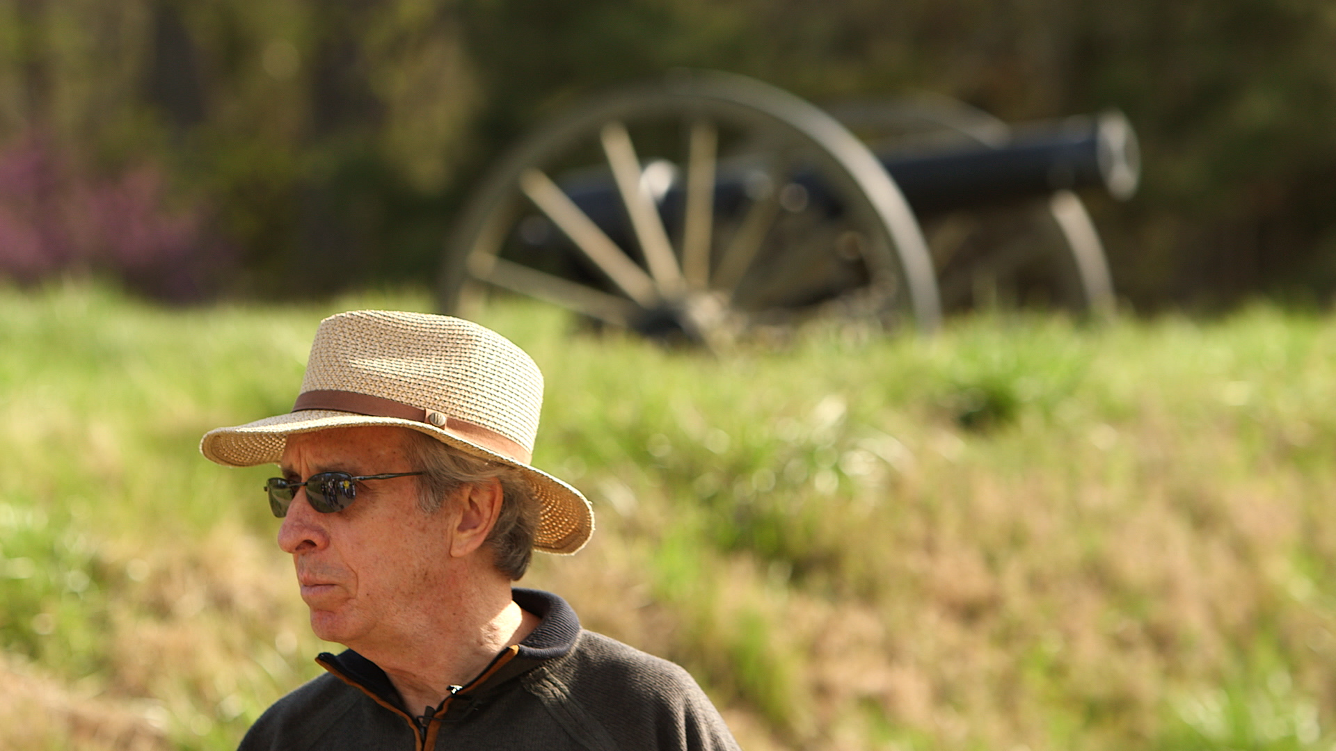 Professor Gary Gallagher standing in a field