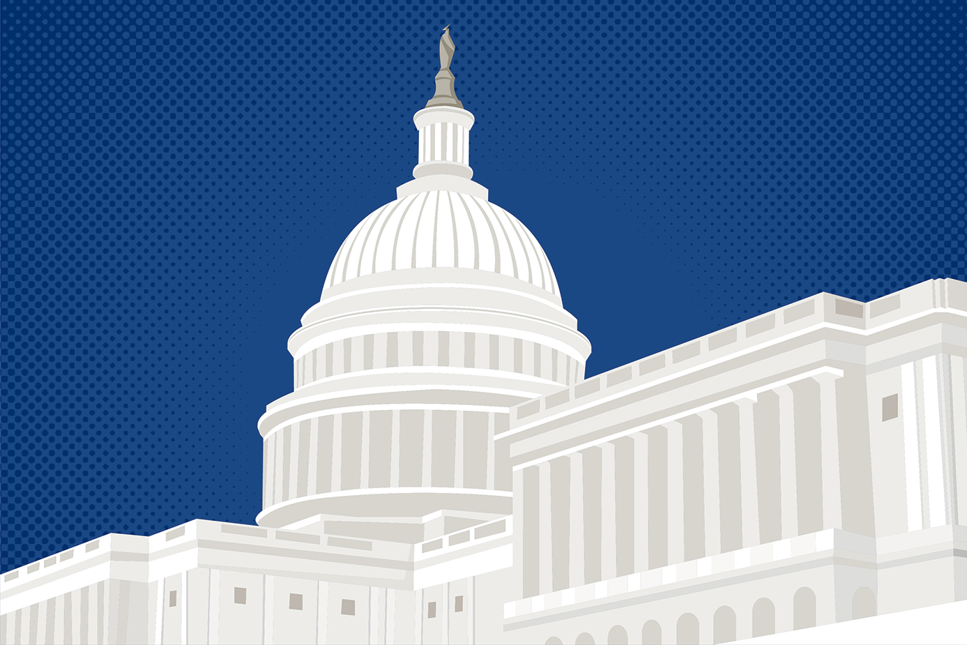 Illustration of the US Capitol buiding
