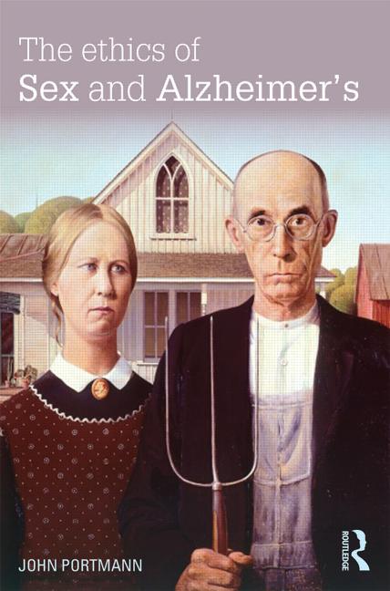 Country man and woman with pitchfork painting