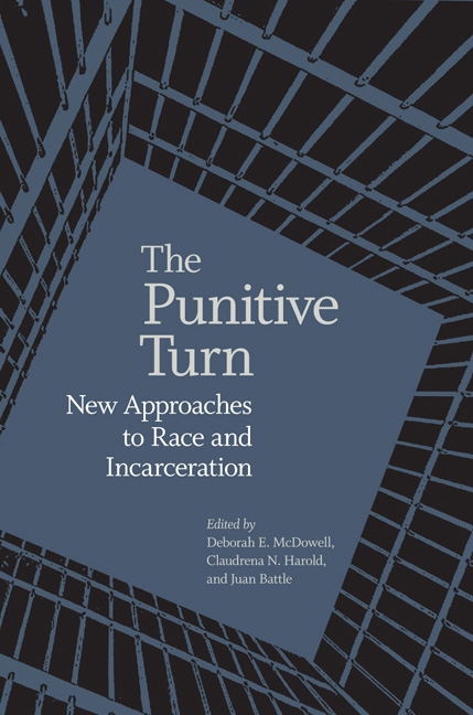 text reads: The punitive turn.  New approaches to race and incarceration
