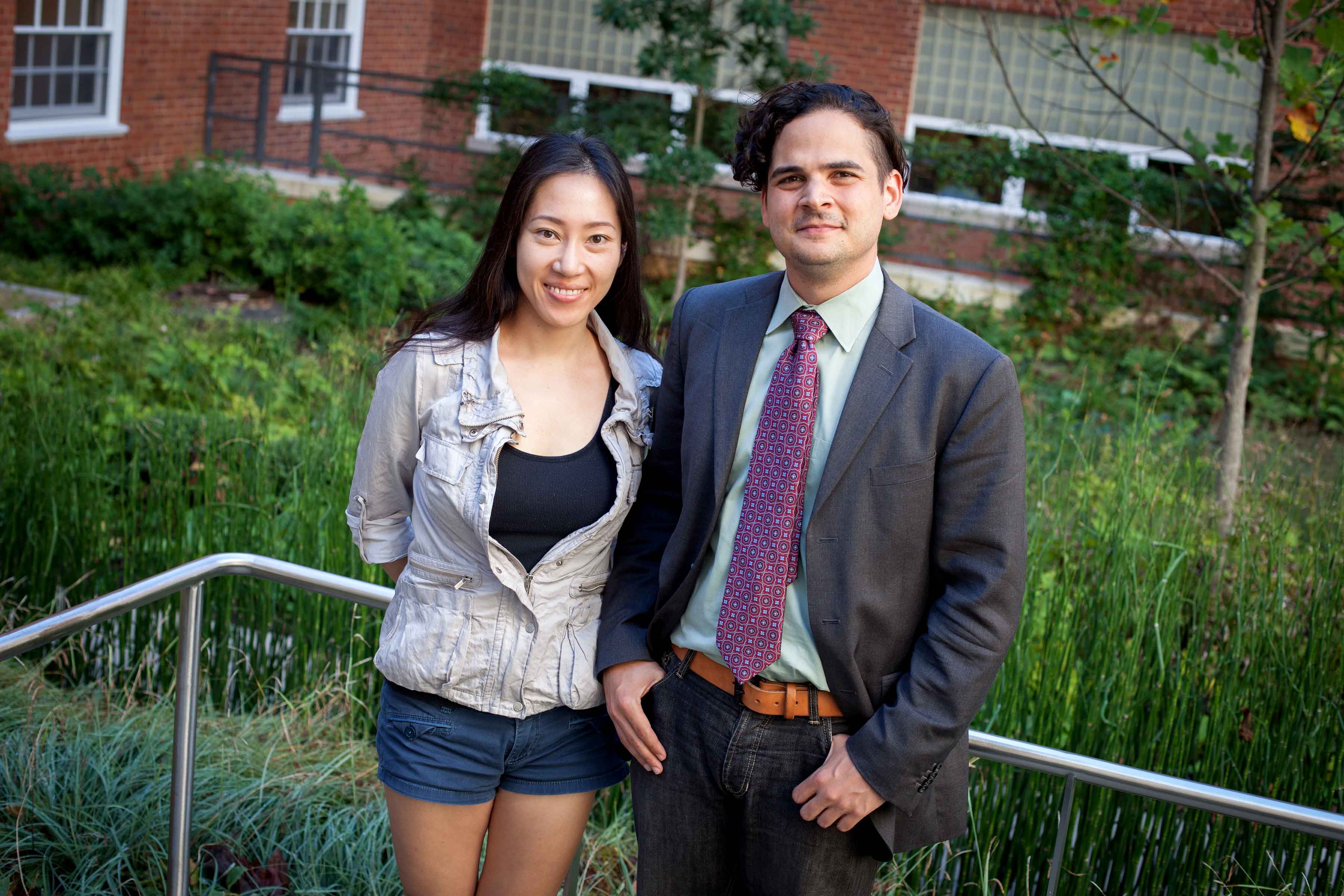 Bommae Kim, Ph.D. candidate in psychology, and James Ascher, Ph.D. candidate in English.