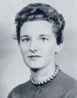 This is a yearbook picture of Janet Lauck Blakeman, then Janet Lauck, as a student in the School of Law (Photo courtesy of the School of Law)