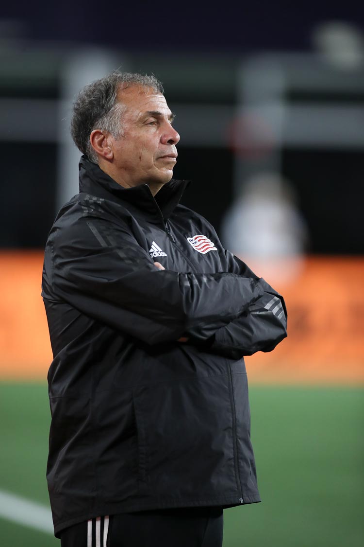 Soccer coach Bruce Arena at Vancouver Whitecaps game on August 17, 2019.