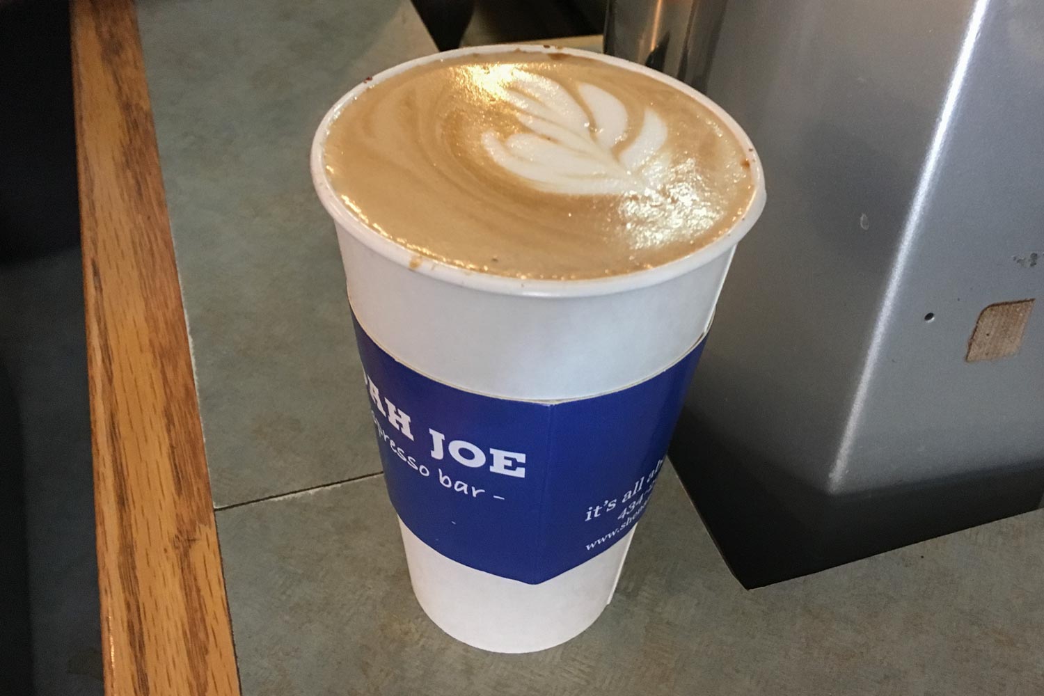 Shenandoah Joe coffee in a paper cup