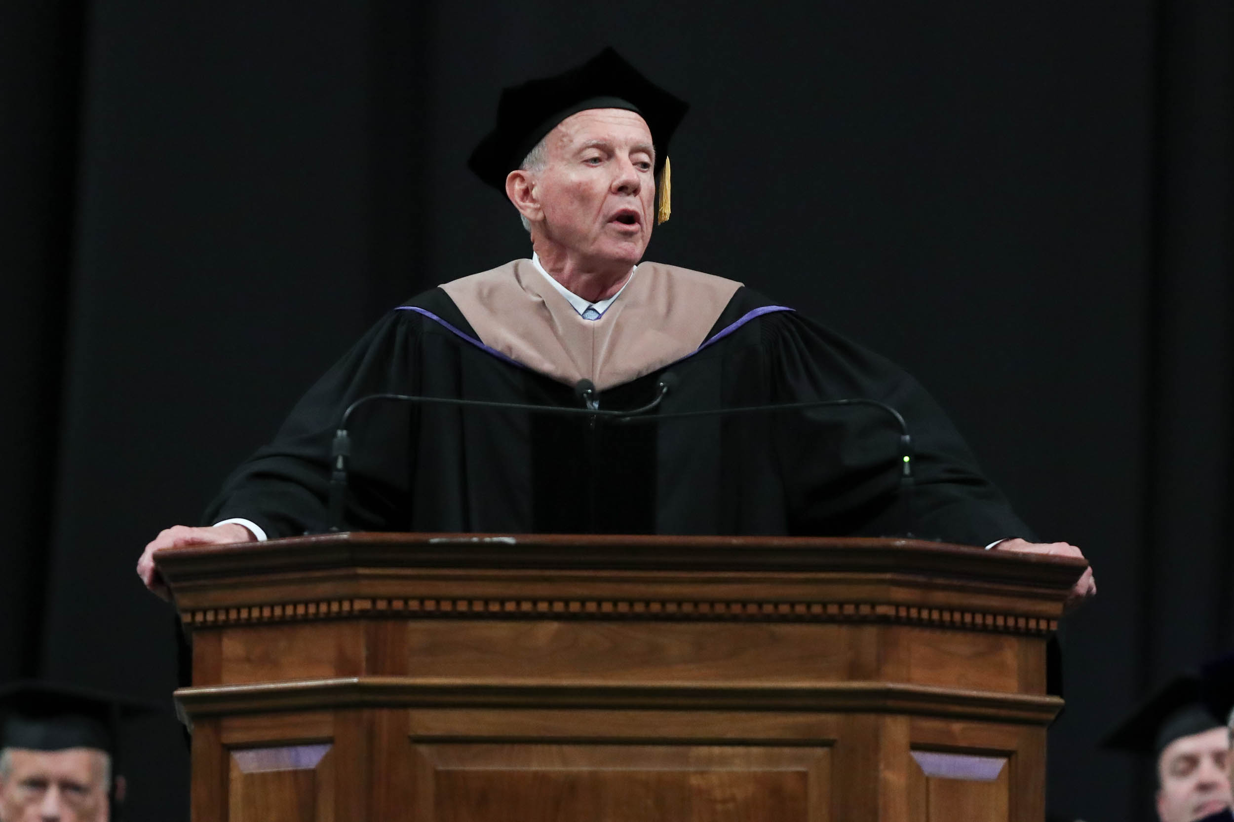 Robert D. Sweeney, who led capital campaigns that raised more than $4 billion for the University, received the Thomas Jefferson Award for Service. 