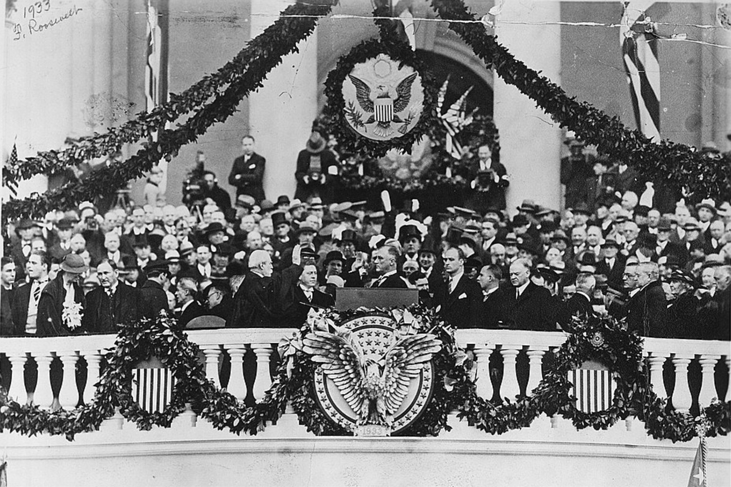 Franklin Delano Roosevelt is the only president to be inaugurated four times, and was the first to take office in January. (Photo courtesy Library of Congress) 