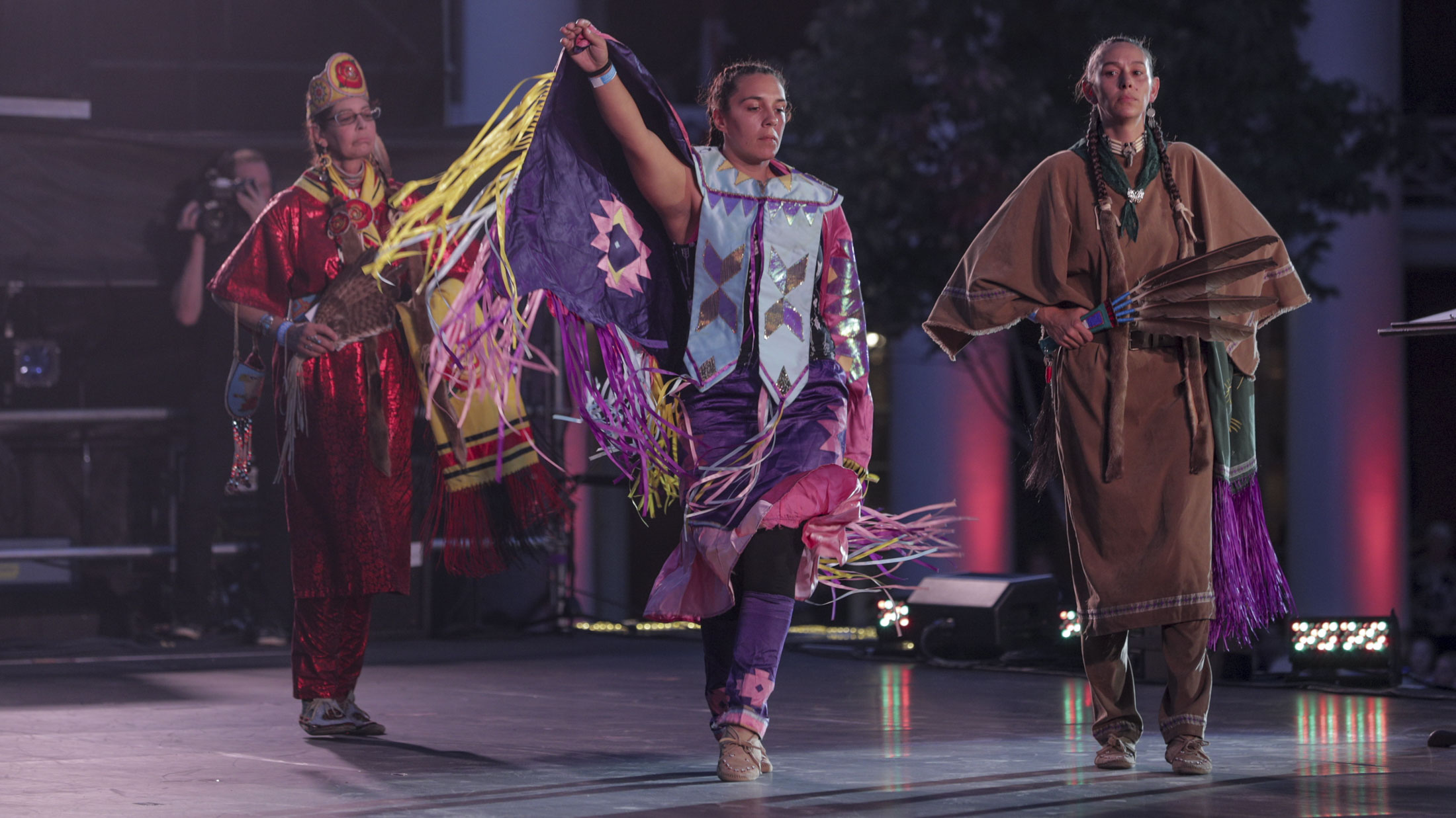 Monocan dancers dancing on stage