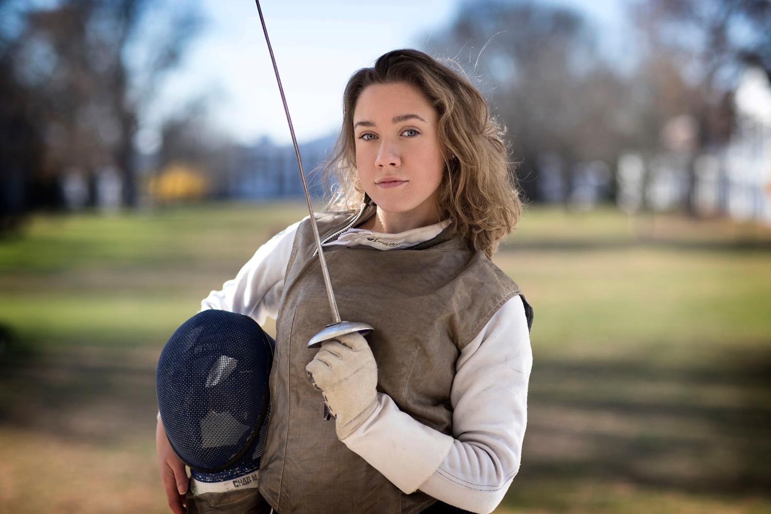 In addition to competing herself, Grayson Katzenbach is a fencing coach and referee for the U.S. Fencing Association.