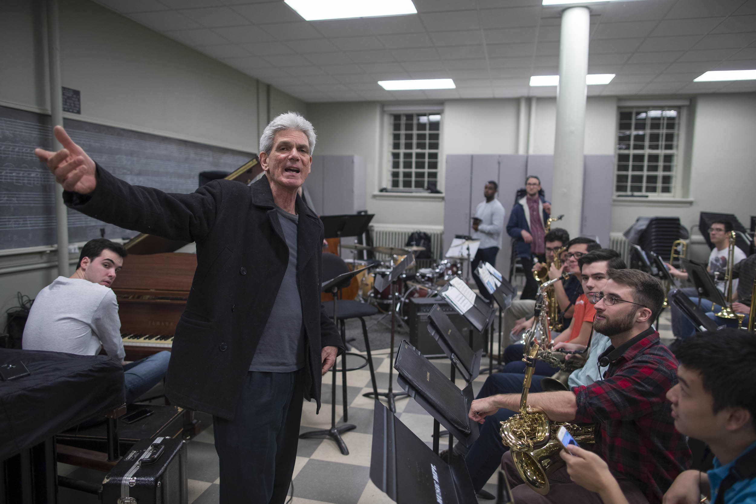 John D'earth of UVA's McIntire Department of Music said part of the ensemble's goal is to get students comfortable with improvising in a big band setting.