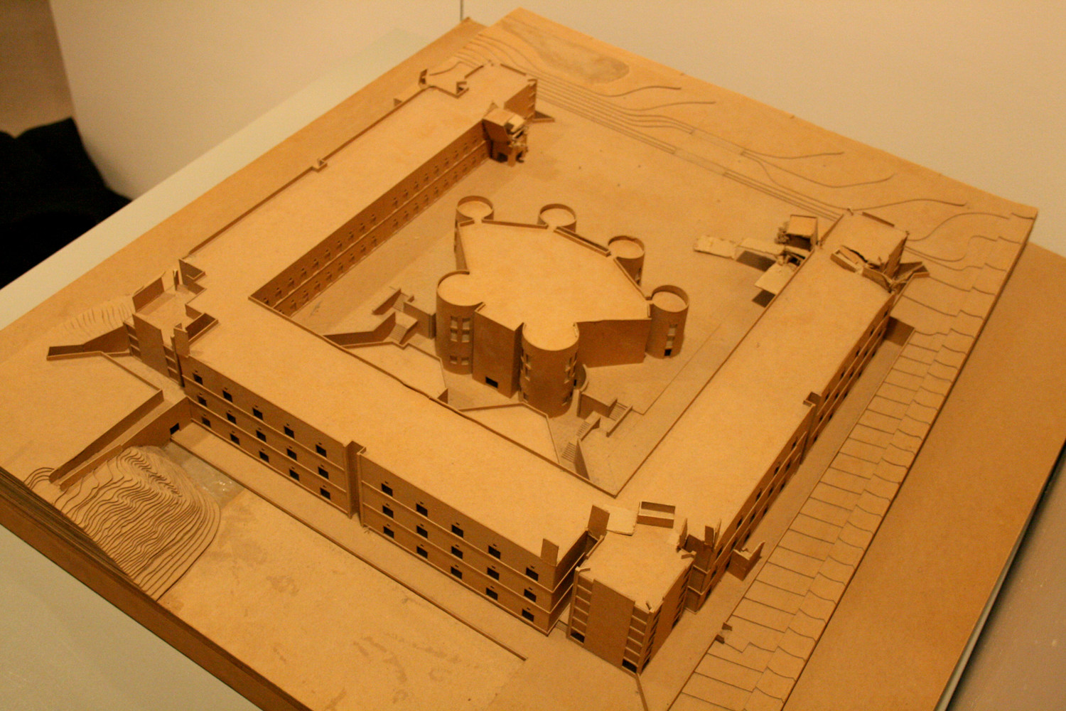 A model of Louis Kahn’s Chemistry Building for the University of Virginia is housed with his papers at the University of Pennsylvania (Contributed photo by Brian Cofrancesco)