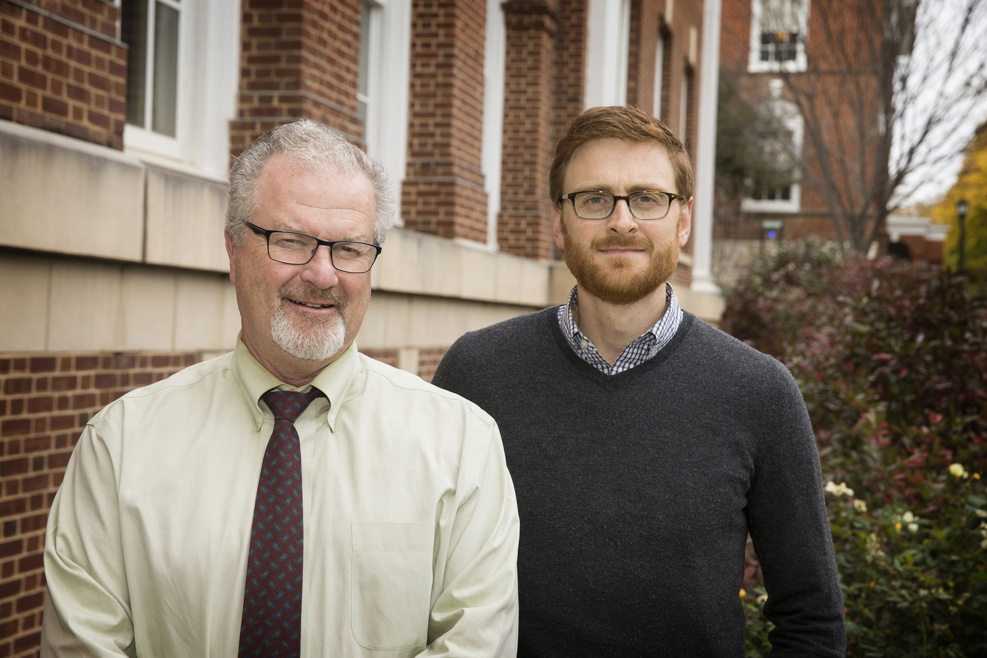Researchers Kieran O’Connor, left, and Thomas Bateman, right.