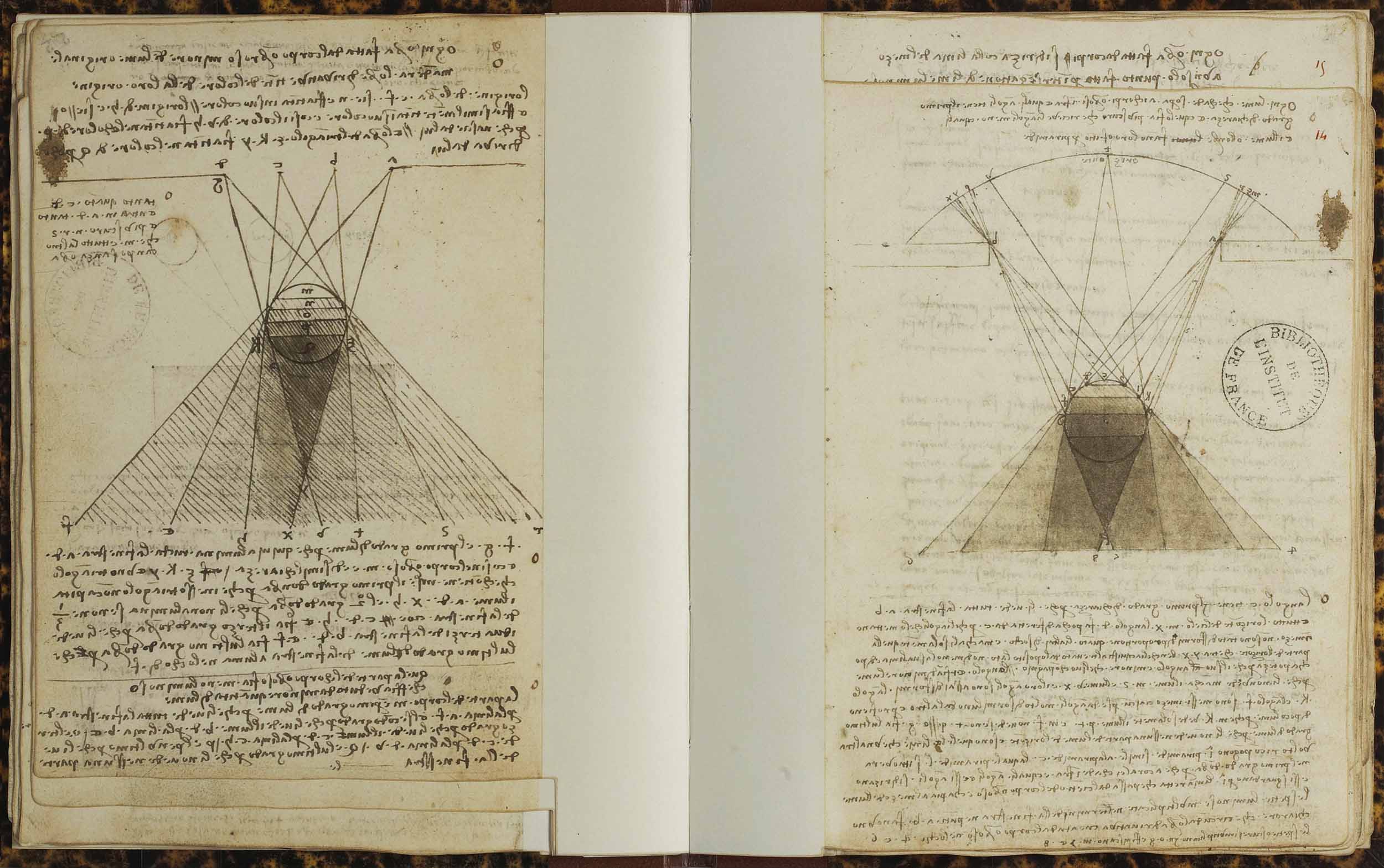 Shadow Drawings from Leonardo da Vinci’s notebook