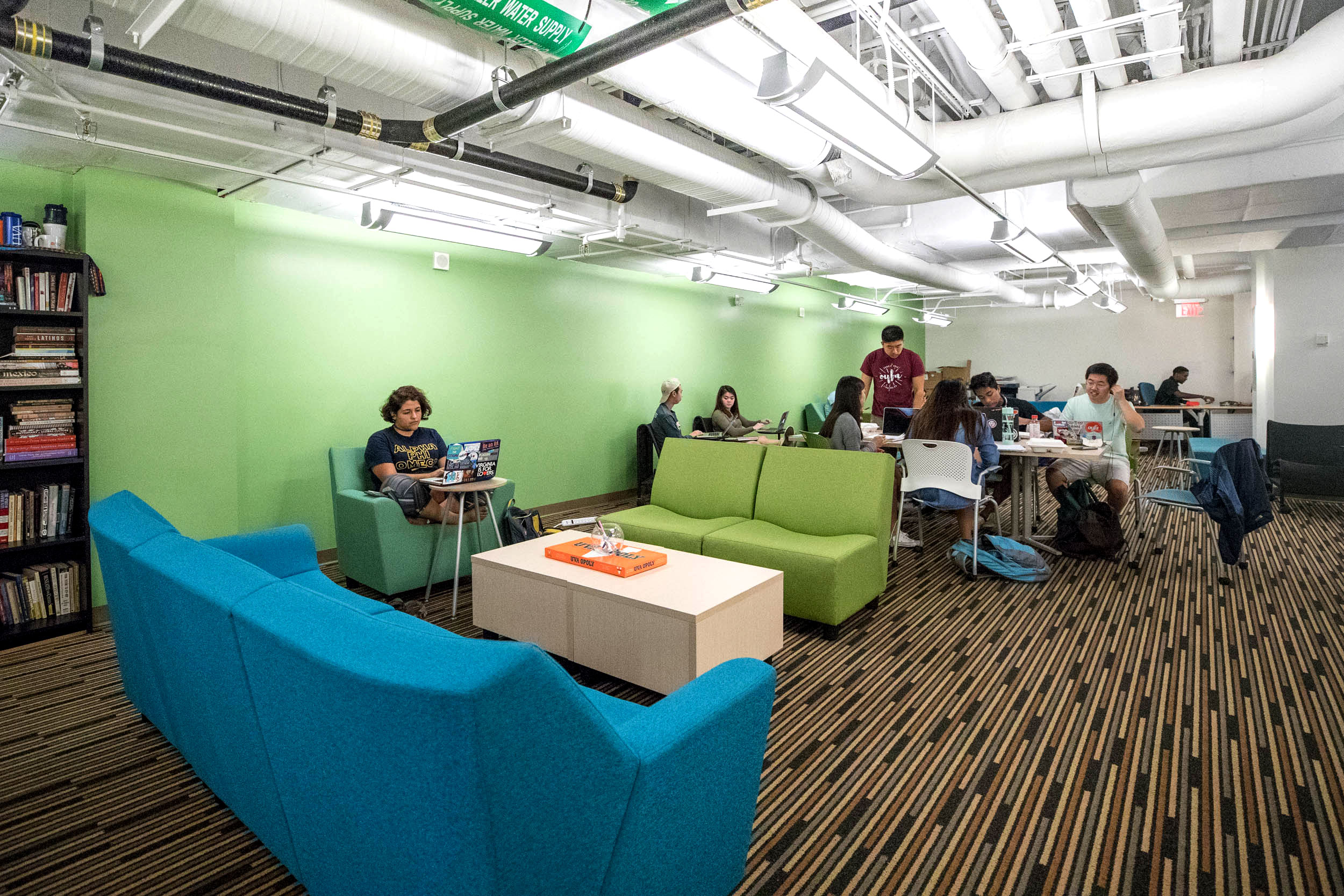 Students are already taking advantage of the Multicultural Center by using it as a place to study, collaborate, hold meetings and host events. (Photos by Sanjay Suchak, University Communications)