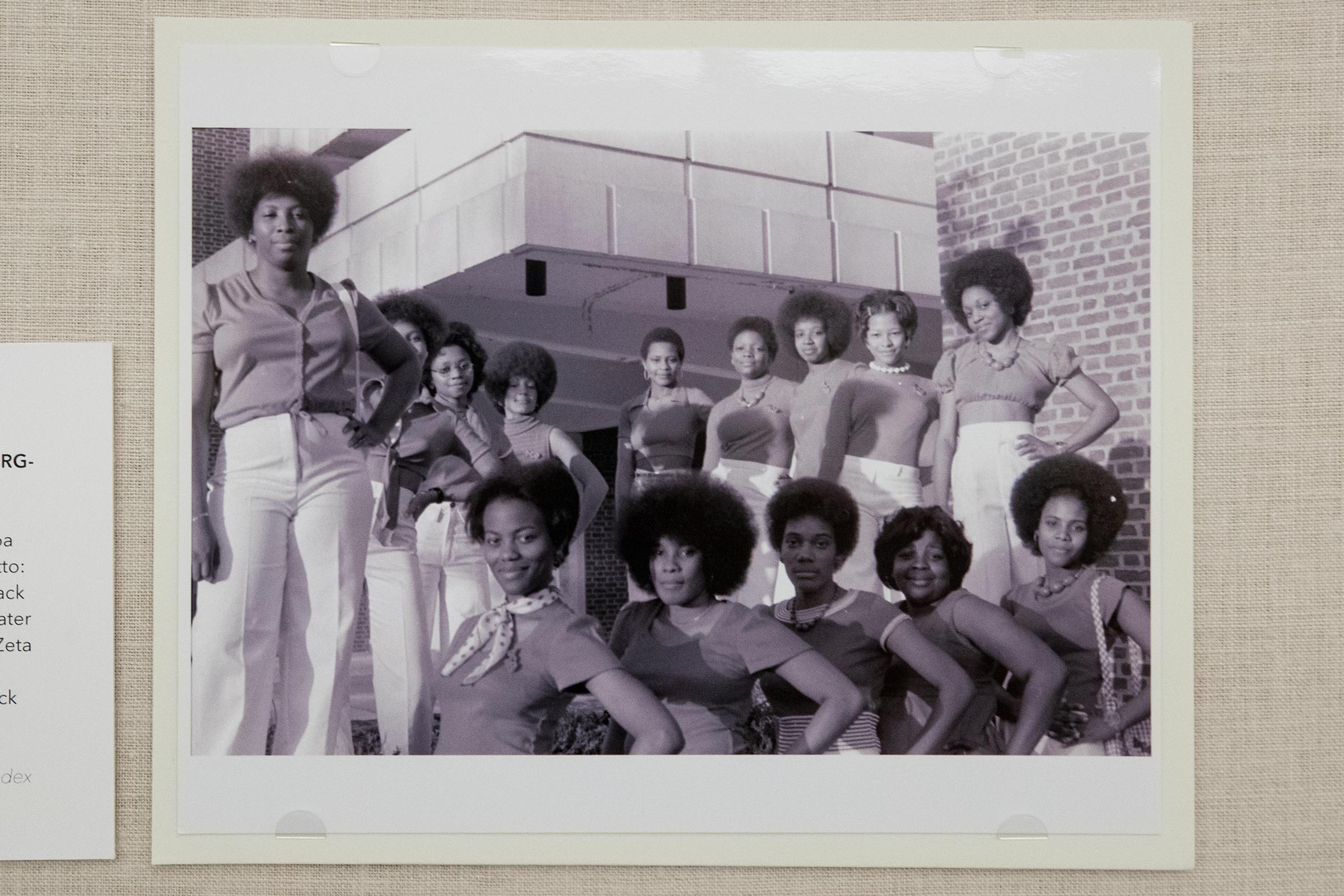 black and white photo of the first black sorority at UVA was the Kappa Rho chapter of Delta Sigma Theta, chartered in 1973.
