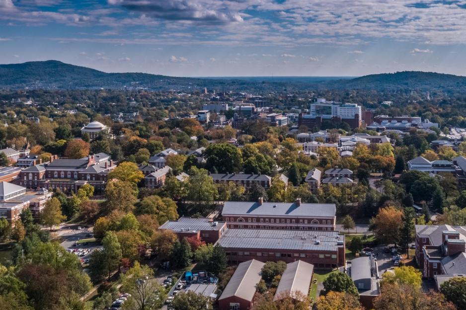 Arial View of Charlottesville