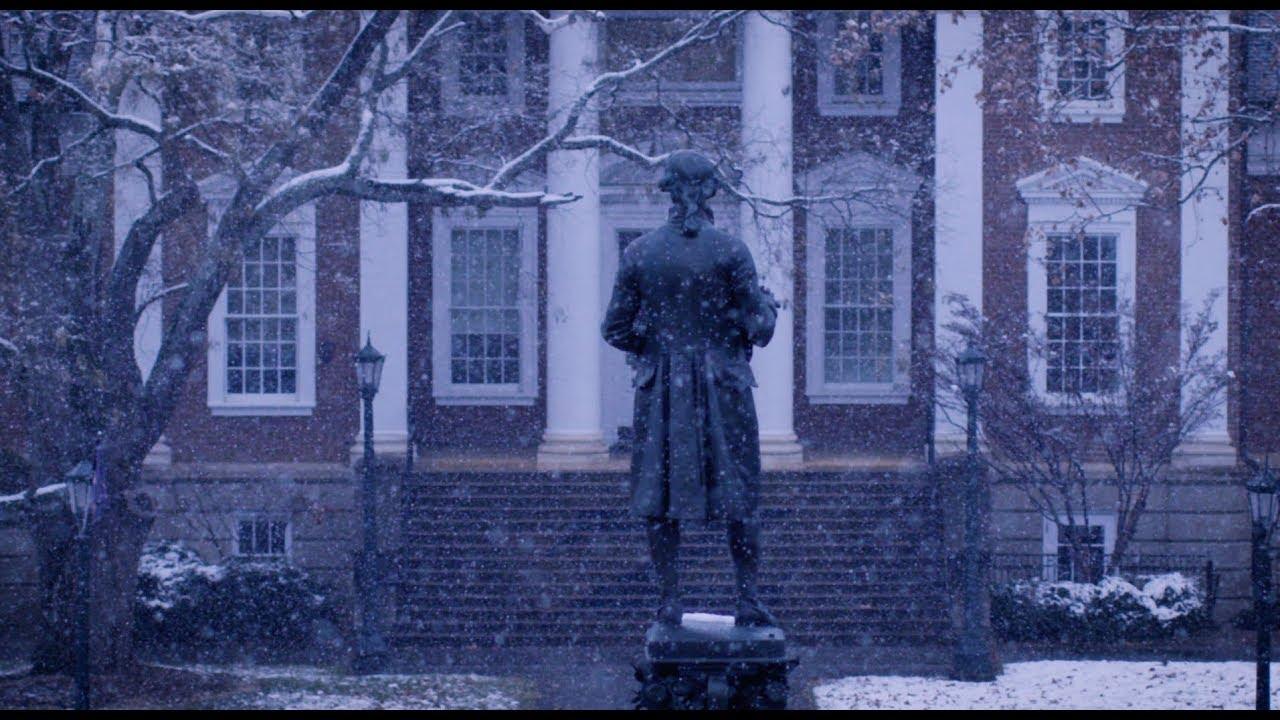 Thomas Jefferson Statue in the snow
