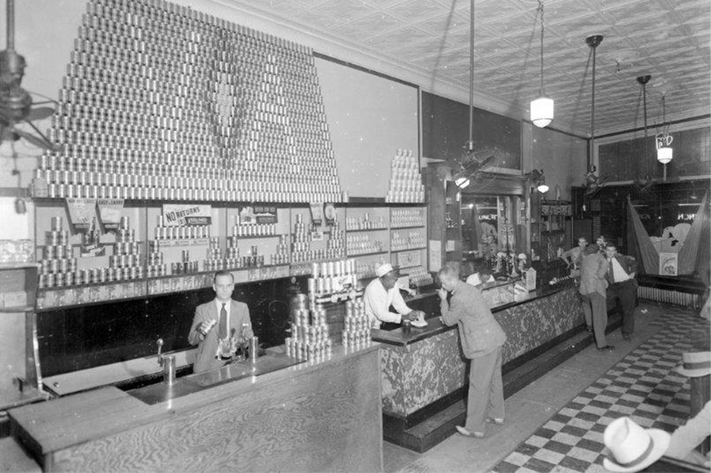 As Jamison’s College Store in the 1940s and ’50s, the building featured an iconic 16-foot soda fountain.
