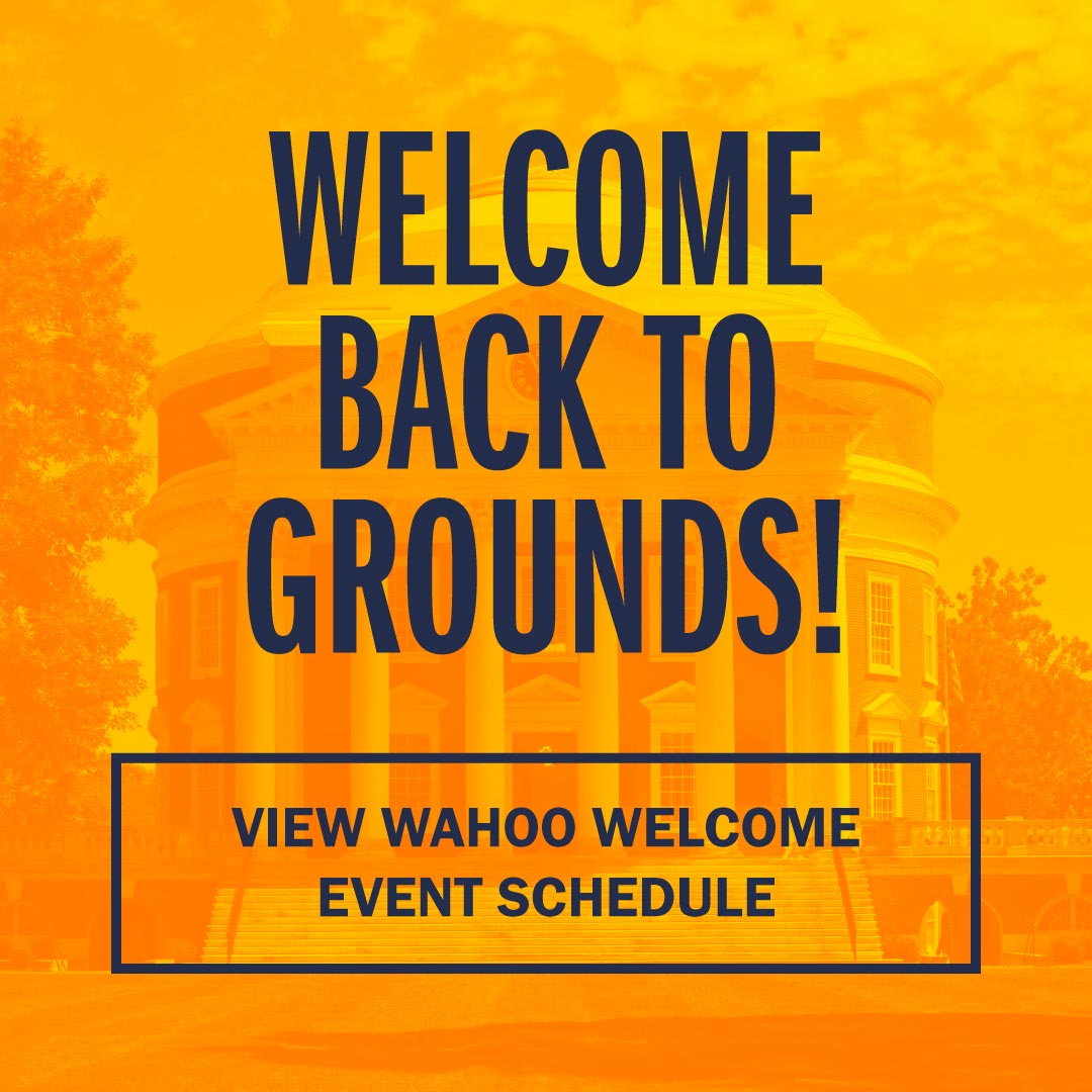 Welcome back to Grounds! View Wahoo Welcome Event Schedule
