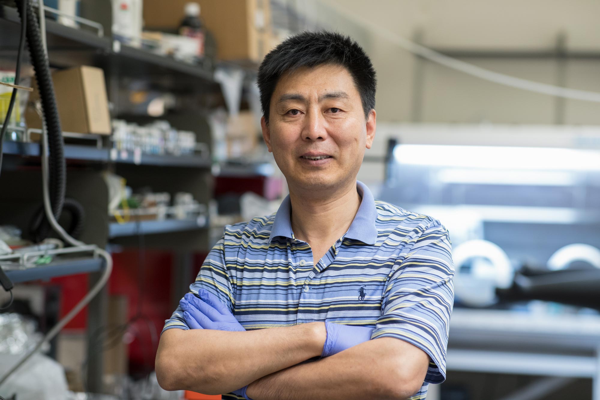 Xiaodong “Chris” Li, a UVA professor of mechanical and aerospace engineering, is creating sensors that give 3-D printers a human-like ability to “make real-time decisions” to create flawless products. (Photo by Dan Addison, University Communications)