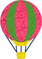 Pink and Green Balloon