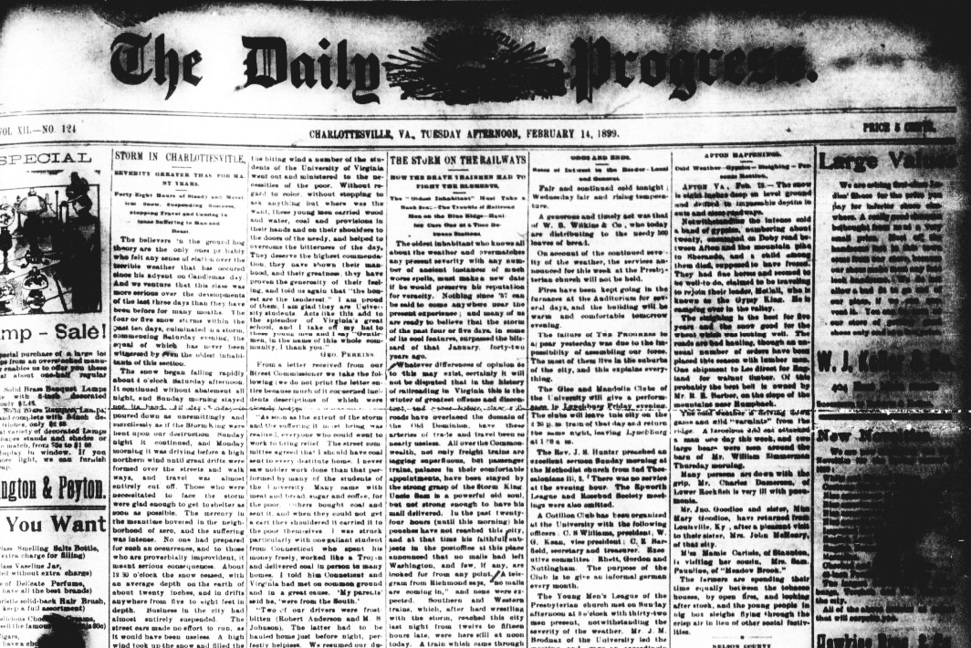 February 14, 1889 The Daily Progress paper