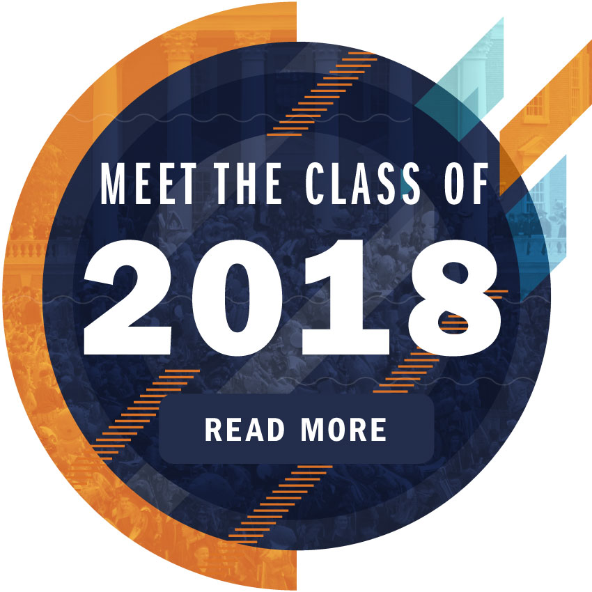 Text reads: Meet the Class of 2018 Read more