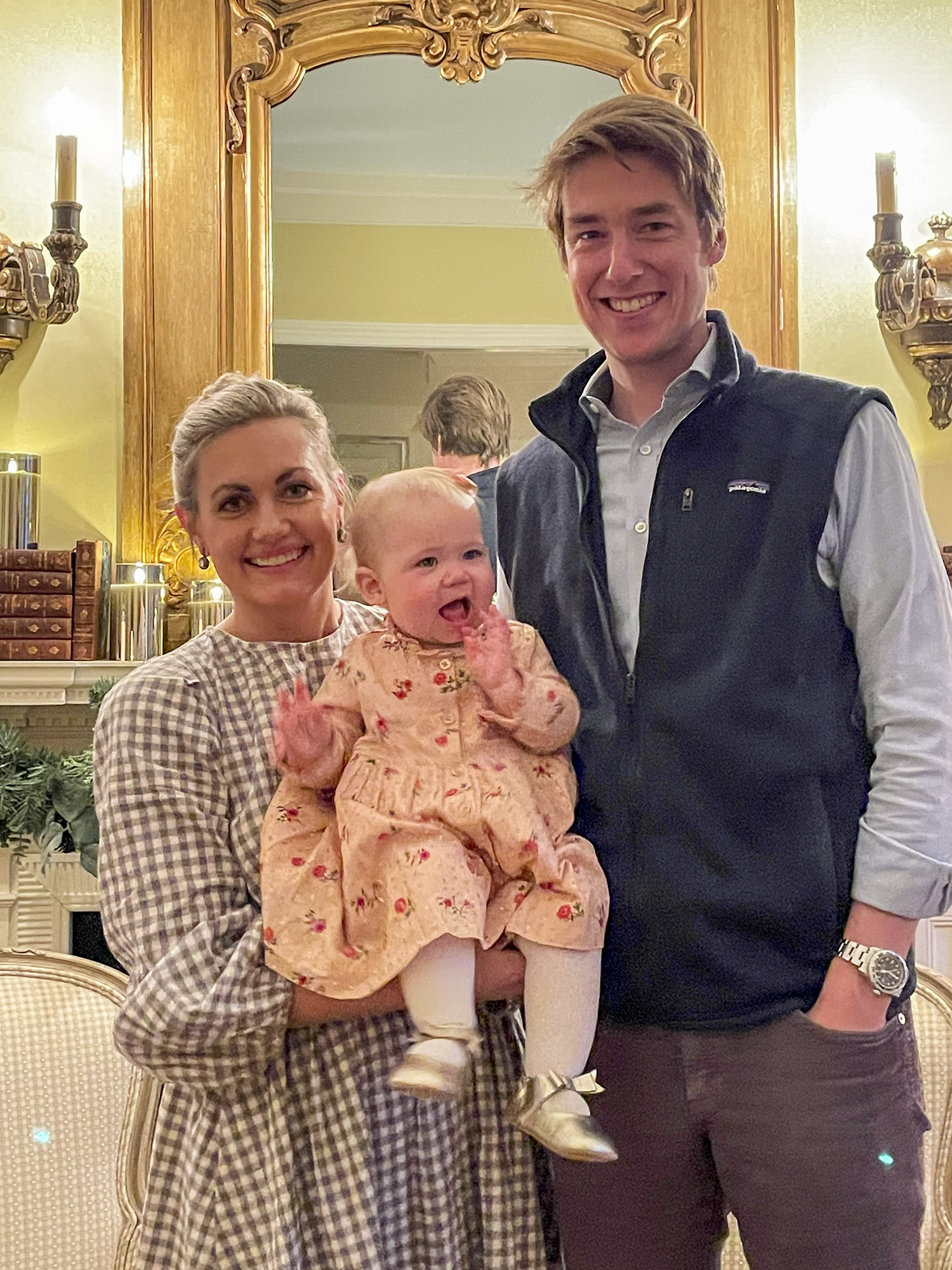 Gunter with his wife, Kate, and 10-month-old daughter, Edie