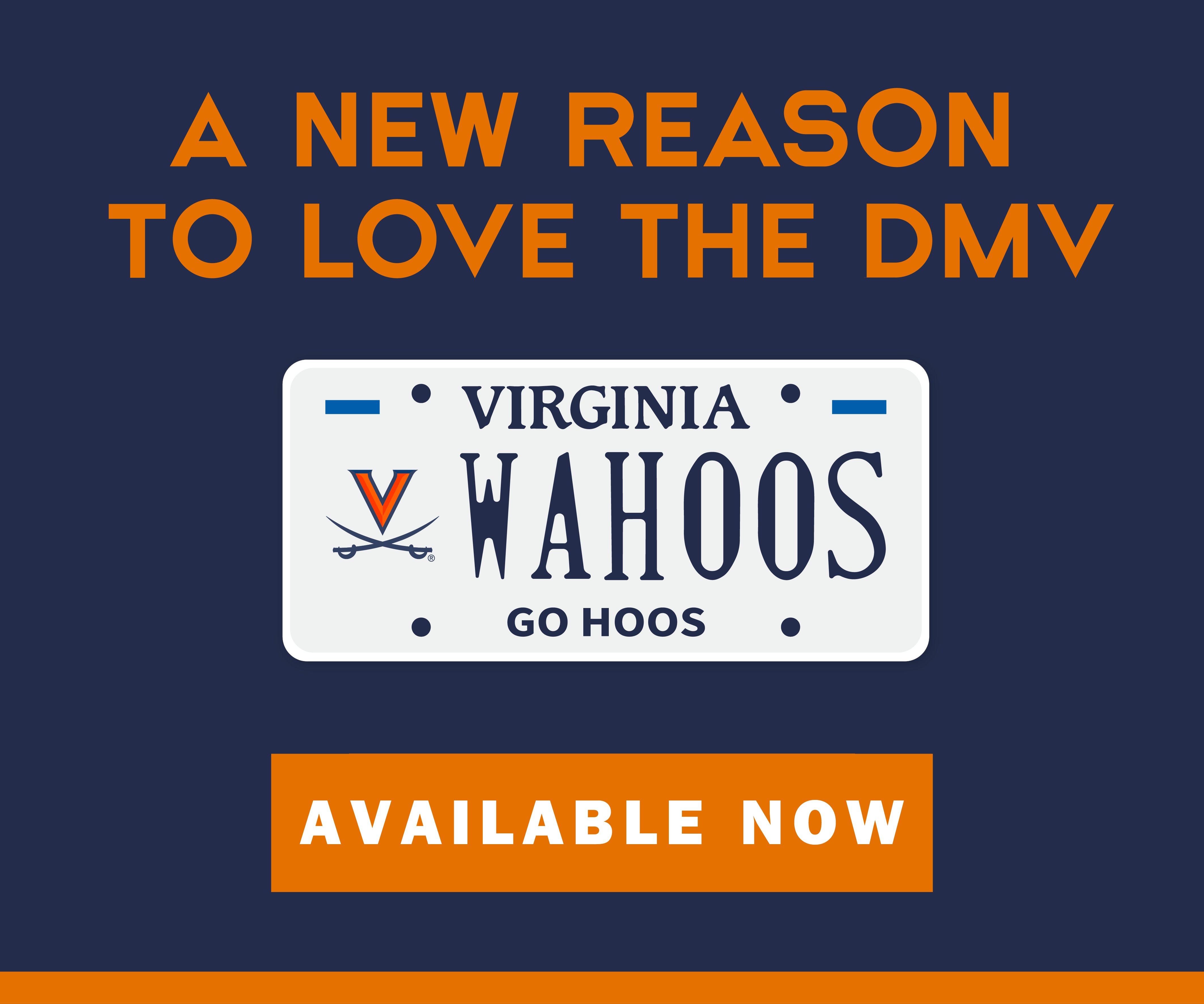 A New Reason to Love the DMV, Go Hoos License Plates, Available Now