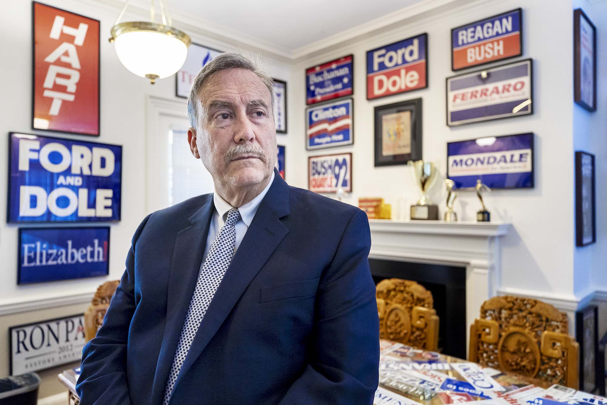 Larry Sabato leaning on table 