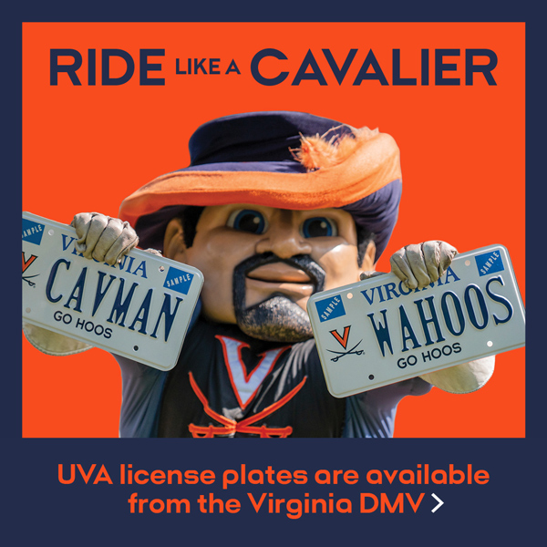 Ride Like A Cavalier, UVA License Plates Are Available from the Virginia DMV