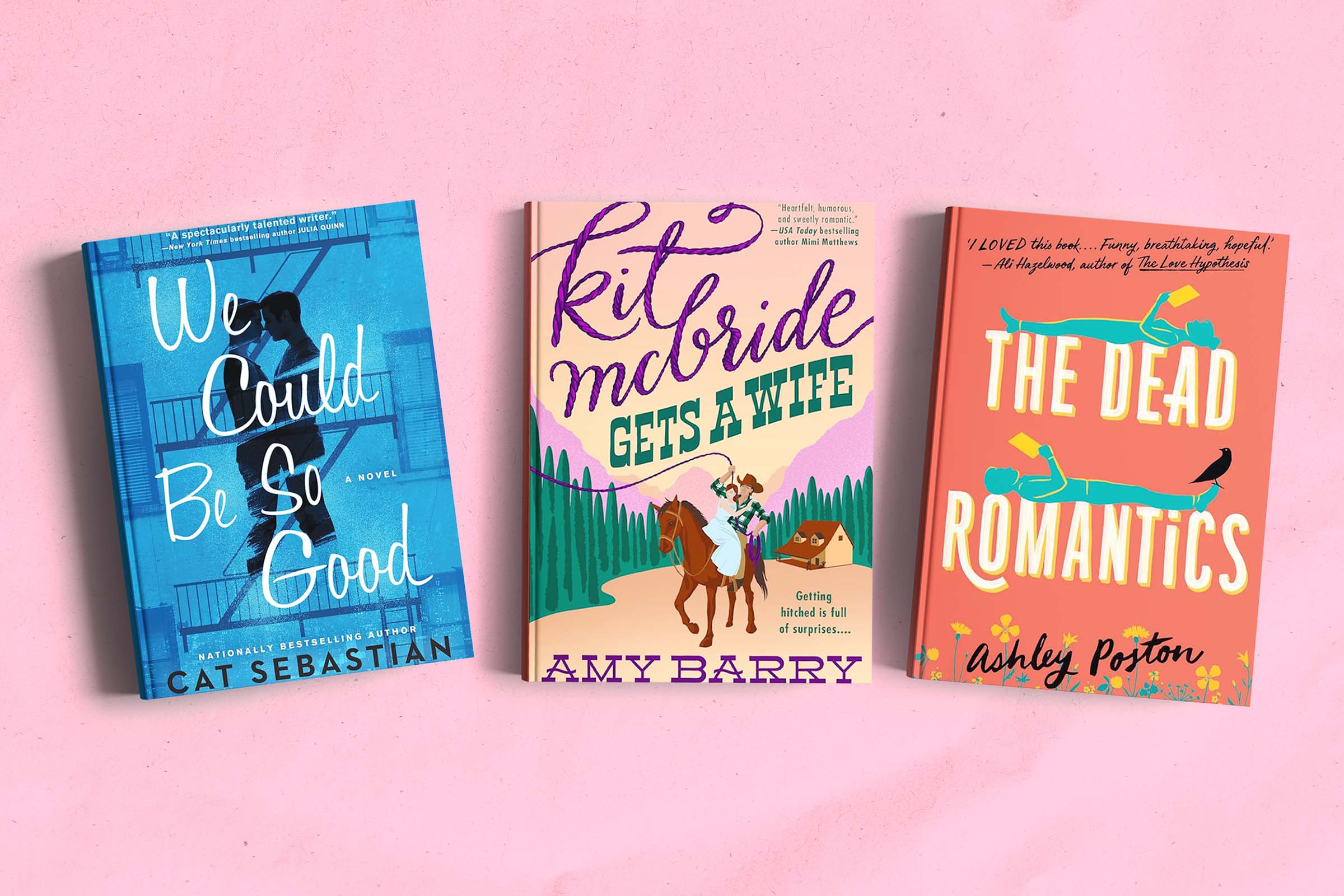 Book covers of the new romantic book recommendations
