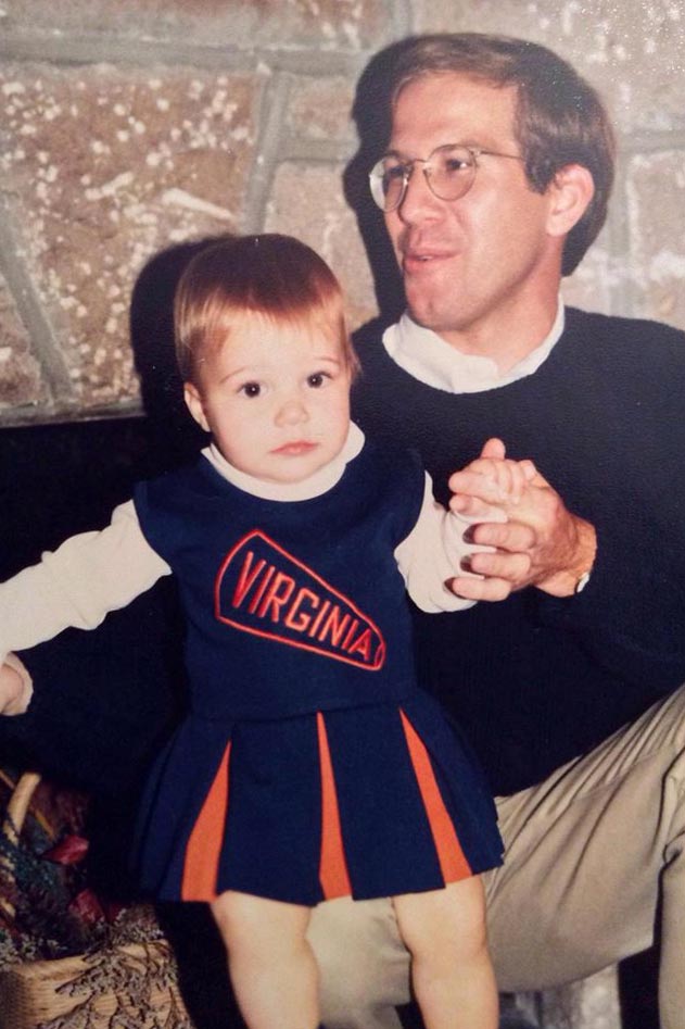 Gordon Willis Sr. with his eldest daughter, Phoebe, in 1991