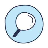 Illustration of a magnifying glass