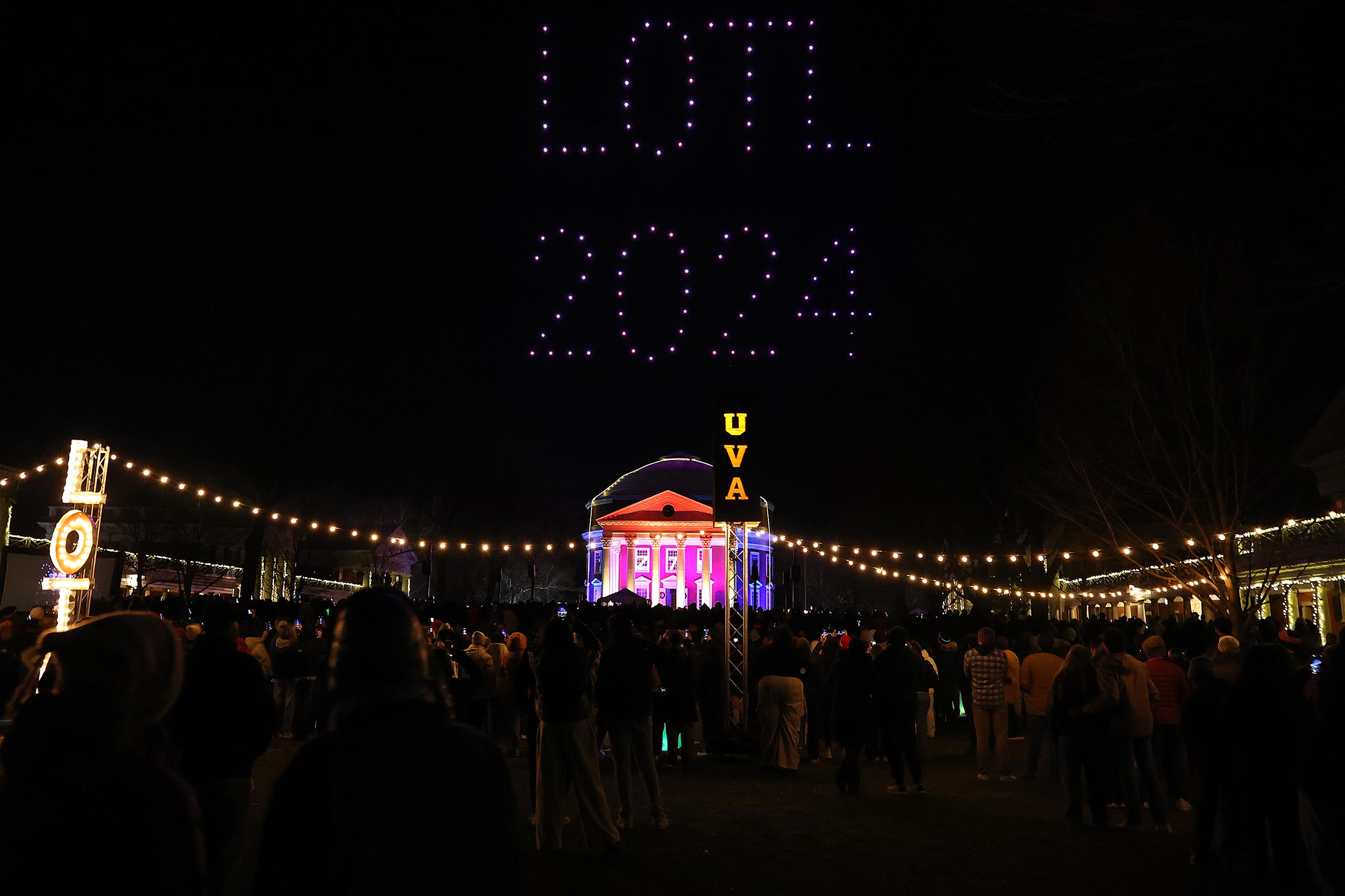 This Year’s ‘Lighting of the Lawn’ Took to the Skies