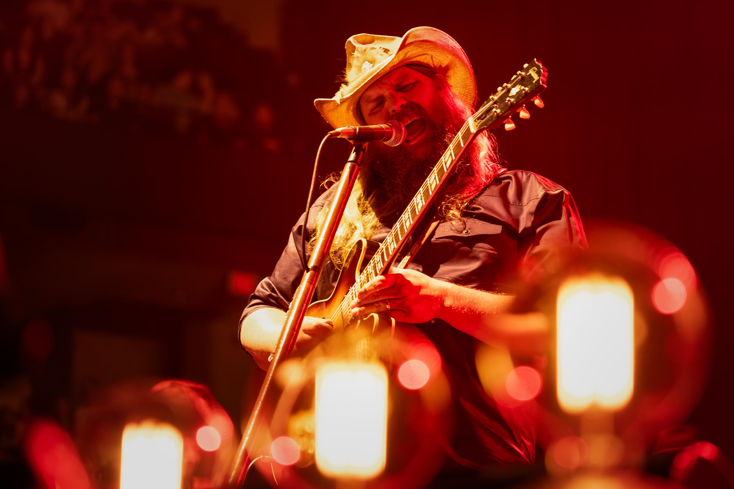 Chris Stapleton performing at UVA's John Paul Jones Arena