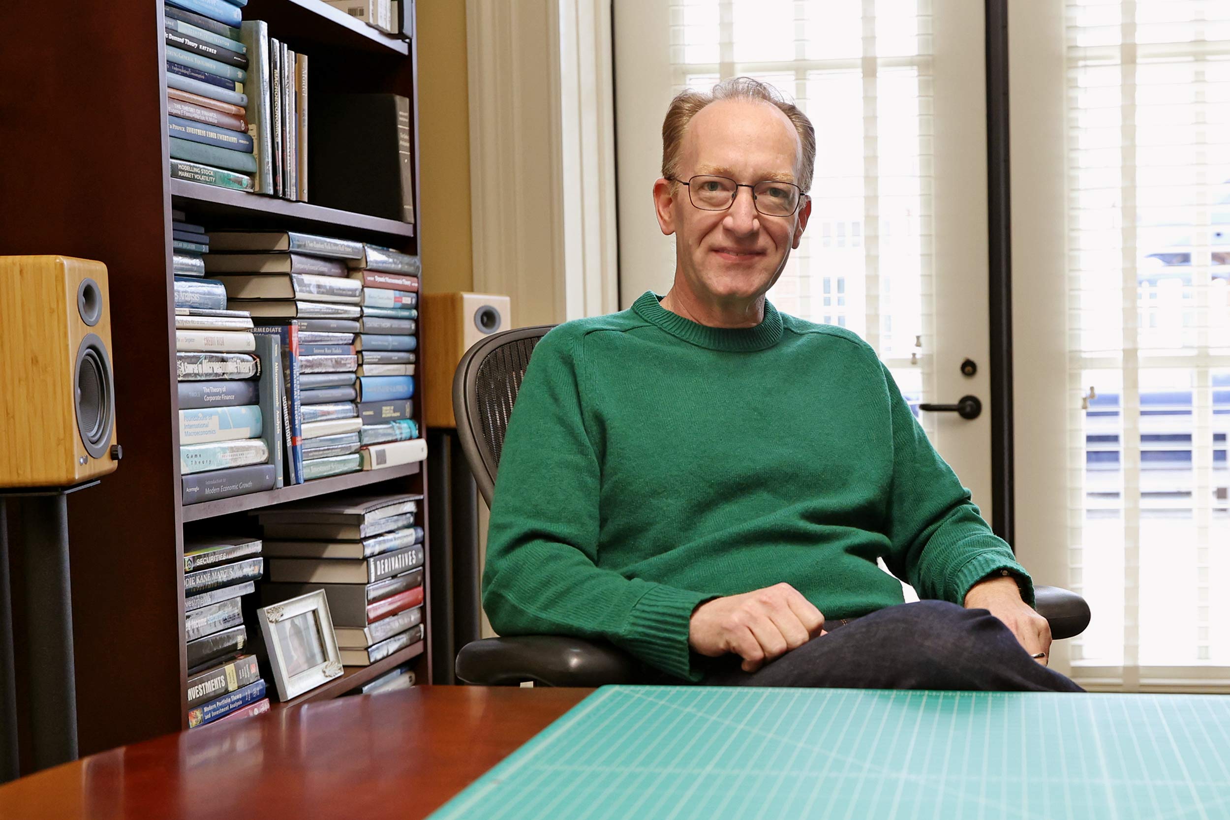 Portrait of UVA professor Michael Gallmeyer 