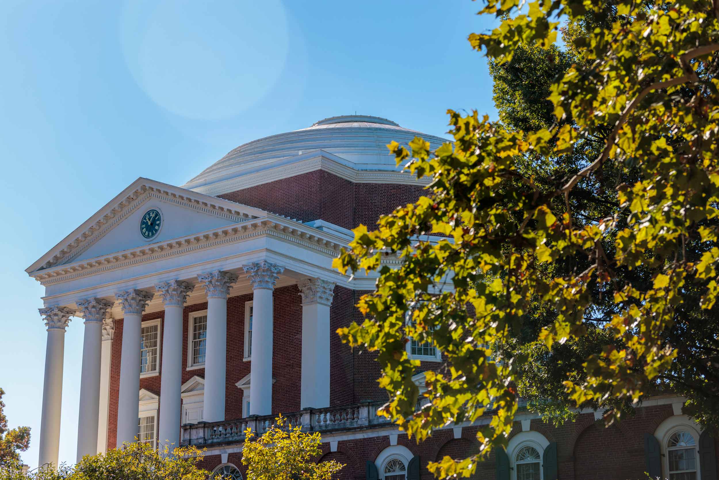 Front of the Rotunda in early fall
