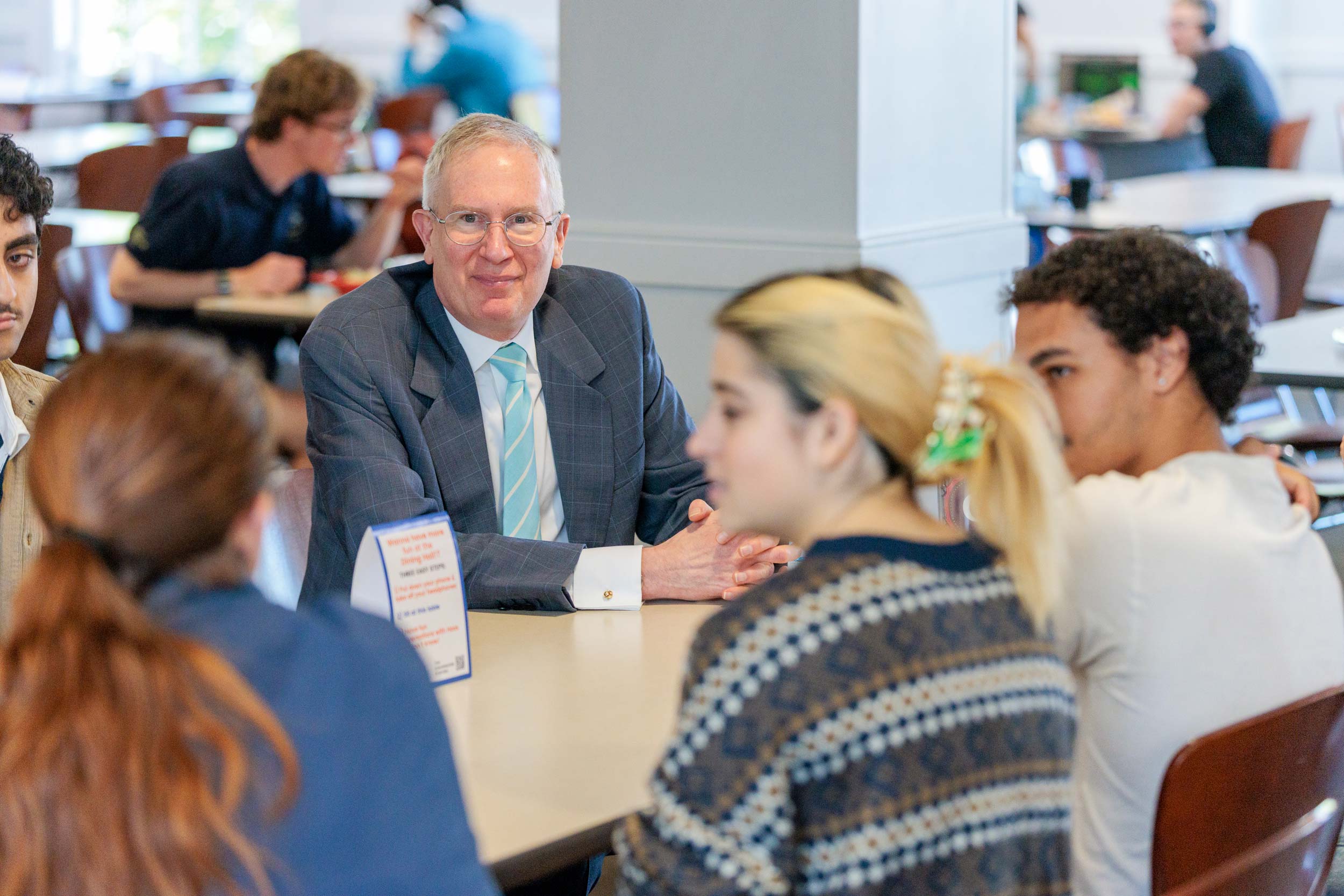 UVA interim President Paul Mahoney has a candid conversation with UVA students.