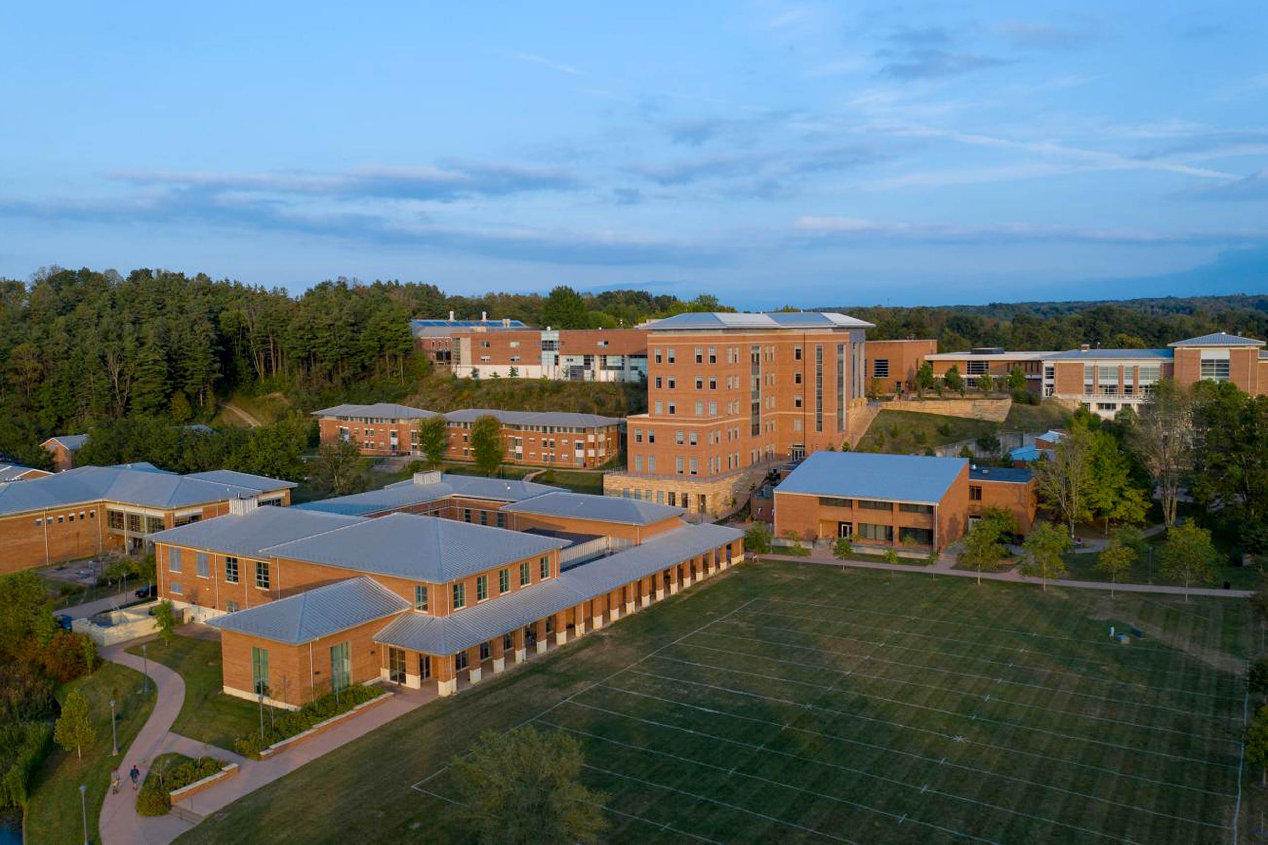 An aerial of UVA at Wise